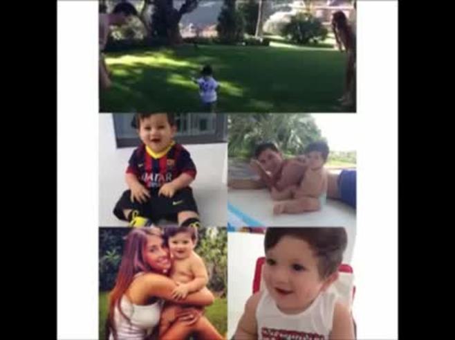 Los primeros pasos de Thiago Messi