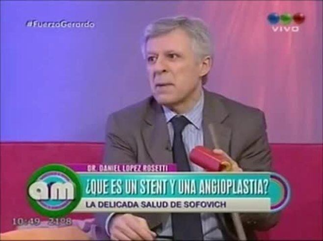  Gerardo Sofovich: "Está respondiendo bien a los antibióticos"