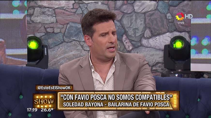 Favio Posca hizo llorar a su bailarina del Bailando