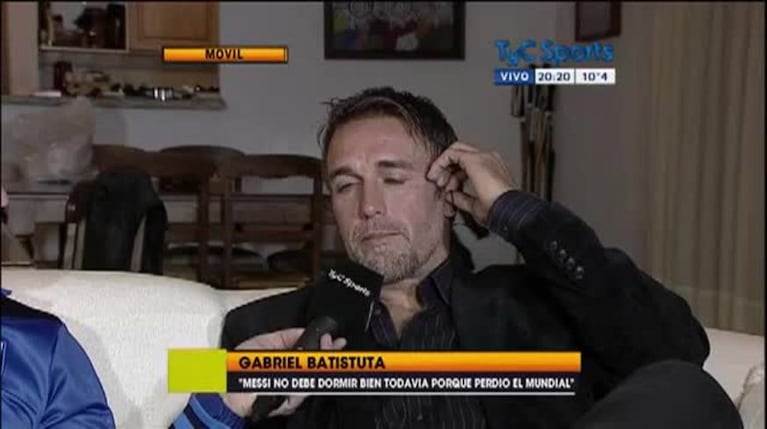 Gabriel Batistuta y una impactante confesión: "Por los dolores en mis tobillos, llegué a pedirle a un médico que me corte las piernas, no podía más"