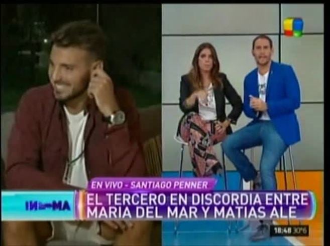 La versión de Santiago Penner sobre su relación con María del Mar en Infama