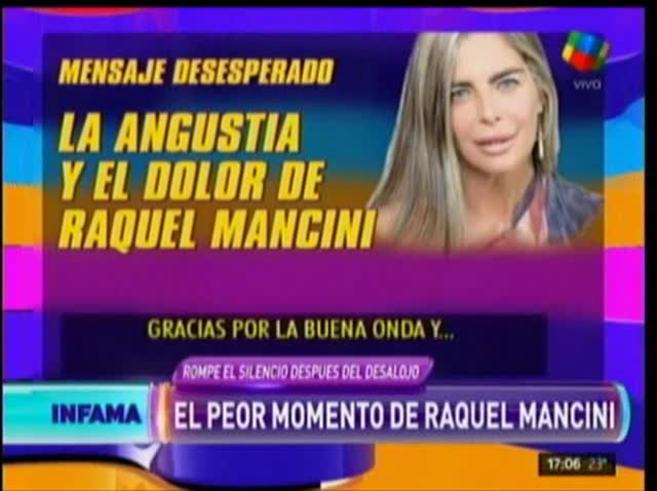 La angustia de Raquel Mancini