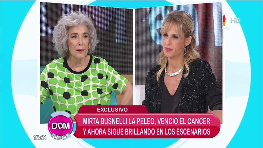 Qué sintió Mirta Busnelli cuando le contaron que tenía cáncer: “Nunca lloré, pensé 'me tocó ésta', todos los fantasmas desaparecieron”