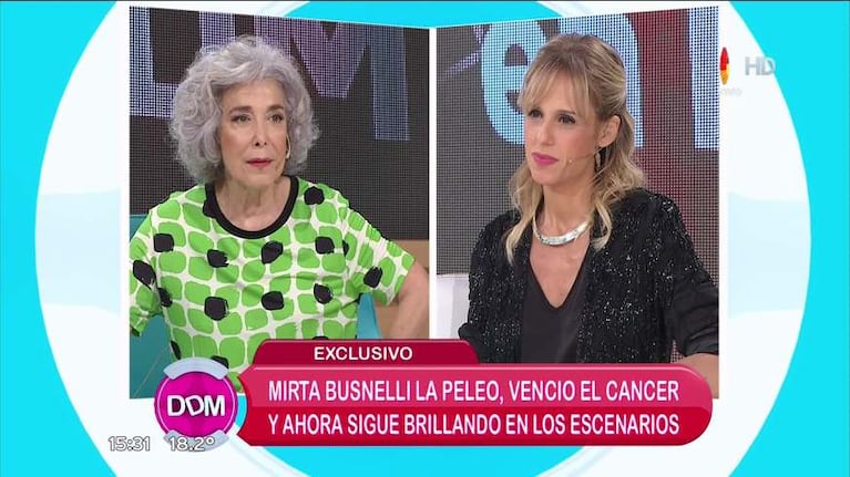 La lucha de Mirta Busnelli cuando le contaron que tenía cáncer: “Nunca lloré, pensé 'me tocó ésta', todos los fantasmas desaparecieron”