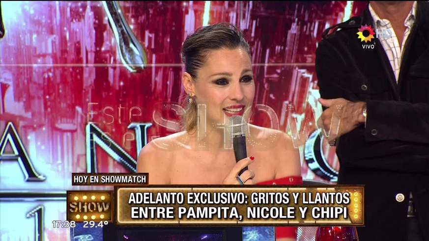 El fuerte cruce de Nicole Neumann y su coach con Pampita en el Bailando 