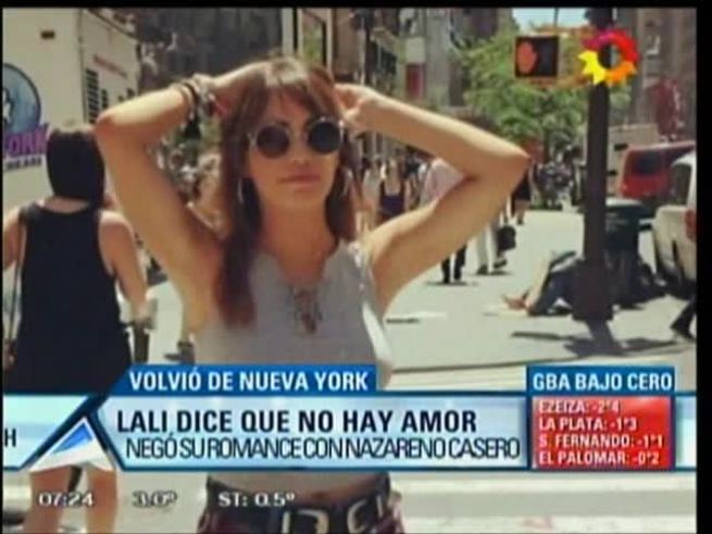 El show de caras de Lali Espósito cuando le preguntaron por su encuentro con Nazareno Casero en Nueva York