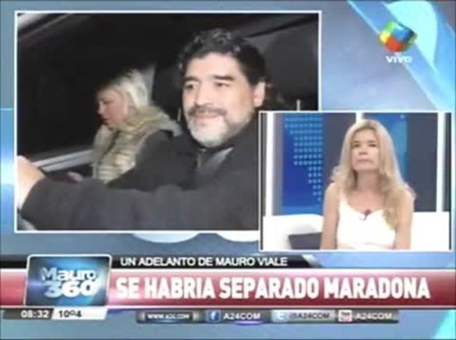 Diego Maradona y Verónica Ojeda: ¿separados en medio de un escándalo?