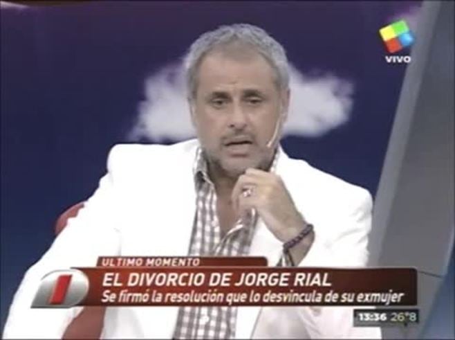 Jorge Rial habló de su divorcio en Intrusos