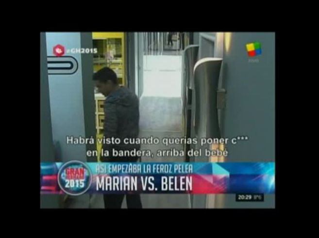 Mariano le quema la cabeza a Belu en Gran Hermano 2015