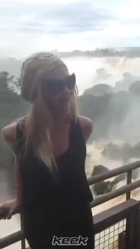 Melina Pitra y Fabián Assmann: románticas y ¡convulsionadas! vacaciones en las Cataratas