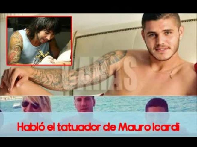 ¡Exclusivo! "A Mauro Icardi le tatué  Wanda  en el antebrazo izquierdo"