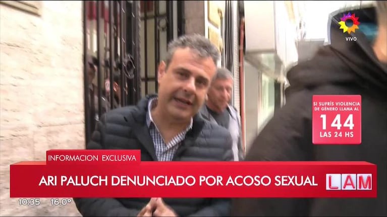 Tensa entrevista de Ari Paluch, increpado por una notera tras la denuncia de acoso sexual: "¿Tocar a alguien es un accidente?"