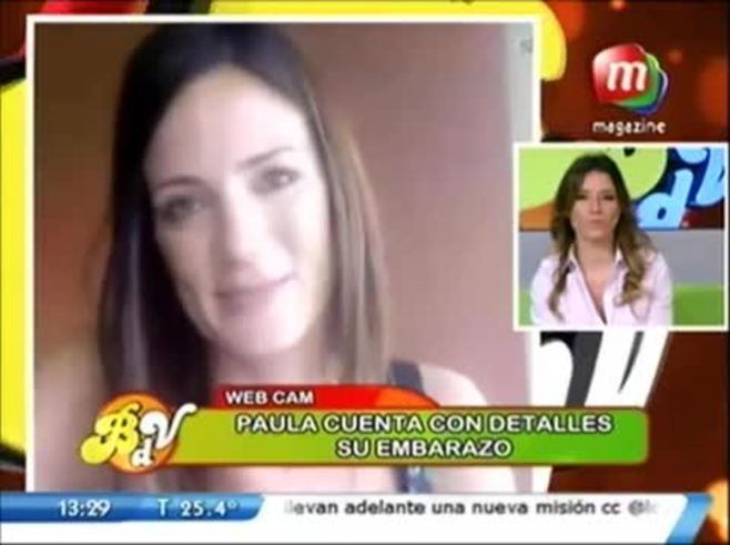 Paula Chaves mostró la primera imagen de su bebé