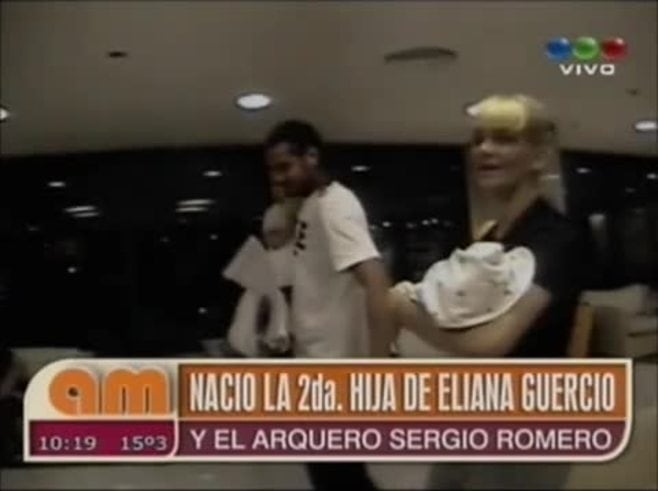 Las imágenes de Eliana Guercio y Sergio Romero, papás por segunda vez