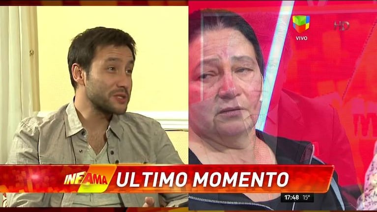 La emoción de la mujer que dice ser la madre de Luciano Pereyra, al enterarse de que el cantante accedería a juntarse con ella