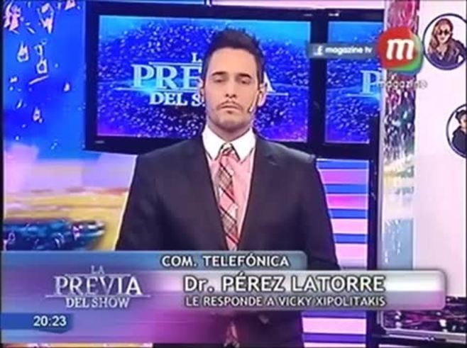 El video del tenso cruce en vivo entre Vicky Xipolitakis y Cristian Pérez Latorre