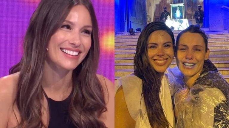 Pampita, sobre el embarazo de Barby Franco: "Fuimos juntas a la Virgen"