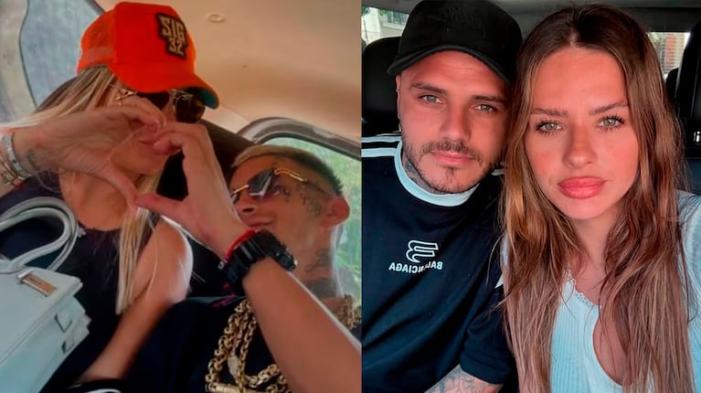 L-Gante y Wanda Nara les dedicaron un picante "palito" a Mauro Icardi y China Suárez