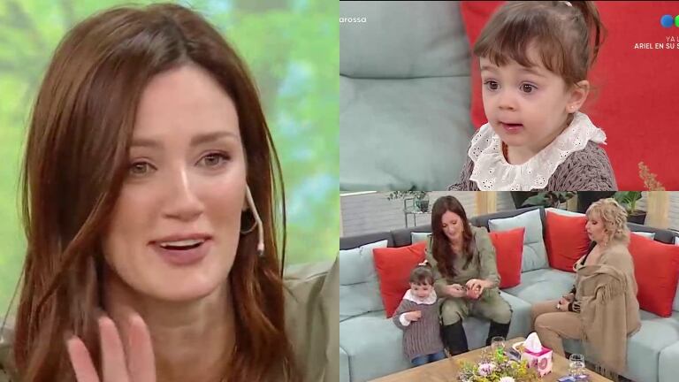 Filipa, la hija de Paula Chaves, enterneció a todos al interrumpirla en plena nota: "Quiere prender la vela"