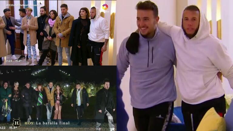 El Hotel de los Famosos: los exparticipante fueron a alentar a Martín Salwe y Alex Caniggia en la gran final