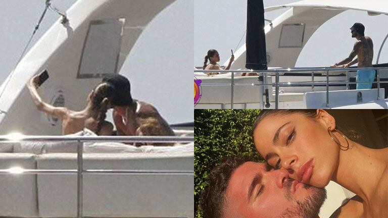 Las fotos de Tini Stoessel y Rodrigo De Paul tomando sol sobre un yate