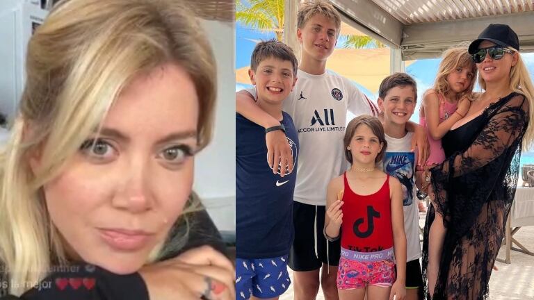 Wanda Nara, contundente cuando le consultaron si le gustaría vivir en la Argentina: "Eso es un poco imposible porque mis hijos van al colegio en el exterior"