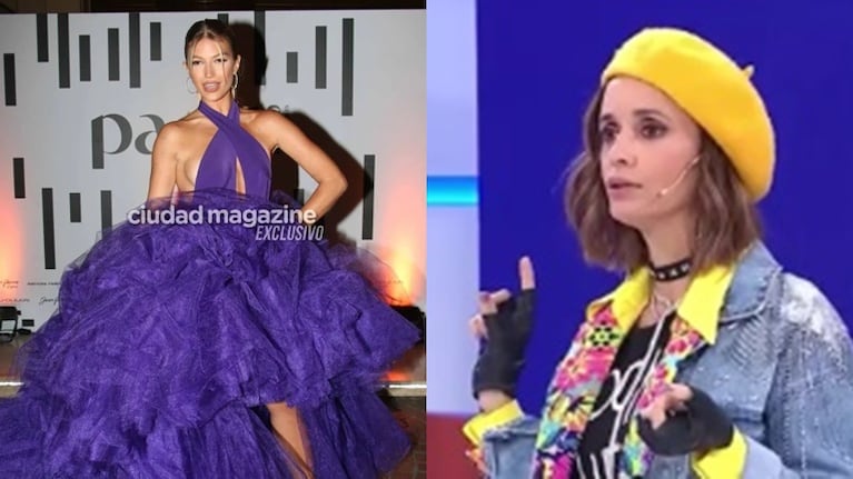 Paz Cornú criticó con todo el despampanante look de Stefi Roitman en una gala de Para Ti