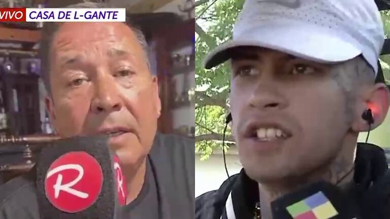 La reconciliación de L-Gante con su papá en vivo: "Yo le quiero decir a Elián que lo adoro"