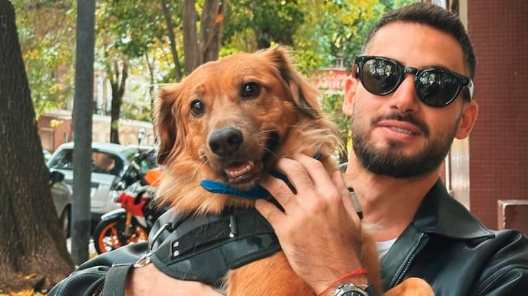 Nico Occhiato se reencontró con su perro Carlitos tras casi un mes de vacaciones: el tierno video