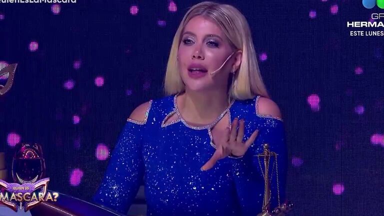 Fuerte sincericidio de Wanda Nara en ¿Quién es la Máscara?: "Tengo muchas ganas de agarrarme a piñas con alguien"