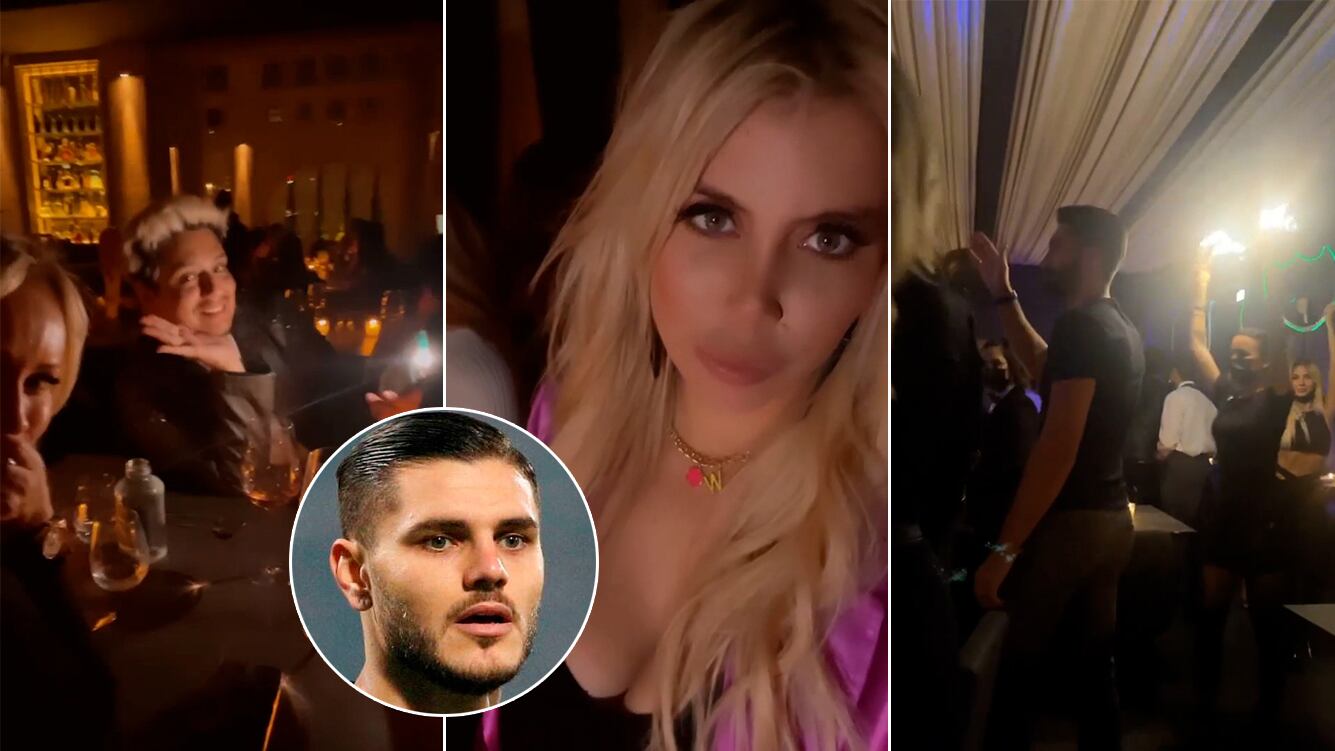 Wanda Nara salió a bailar con amigos tras su separación de Mauro Icardi 