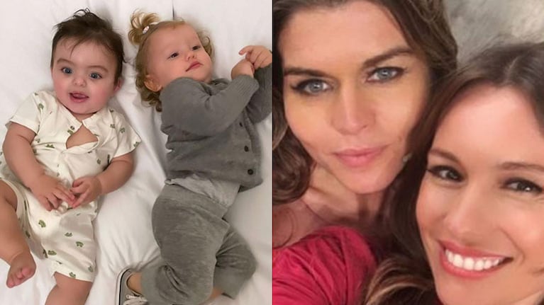 Las imágenes más dulces de Ana, la hija de Pampita, jugando con Cósimo, el hijo de Angie Balbiani