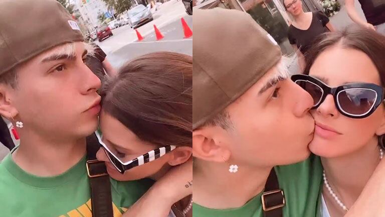 El tremendo beso de Rusherking a China Suárez en pleno Nueva York