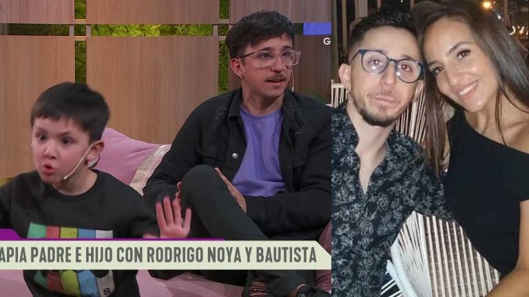 El hijo de Rodrigo Noya puso en aprietos al actor al hablar de su exnovia al aire