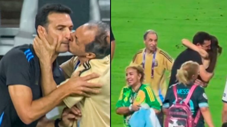 Los mejores memes de los mimos de Lionel Scaloni y su esposa tras la consagración de Argentina