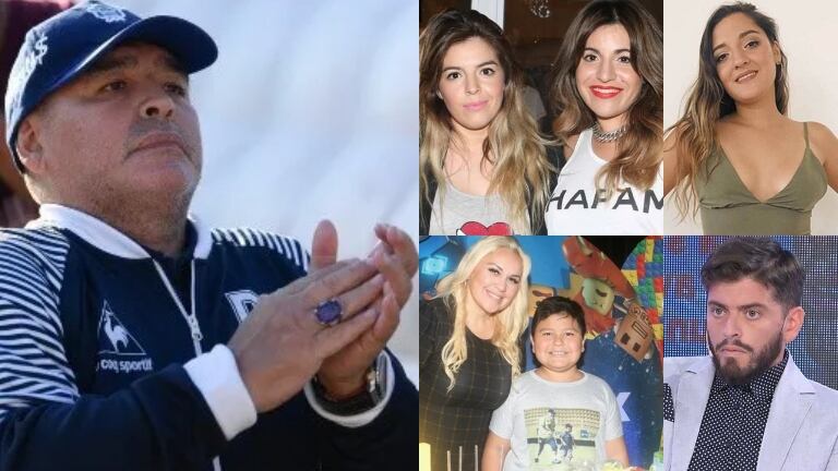 Se juntaron por primera vez todos los hijos de Diego Maradona: "Es para repartirse los bienes"