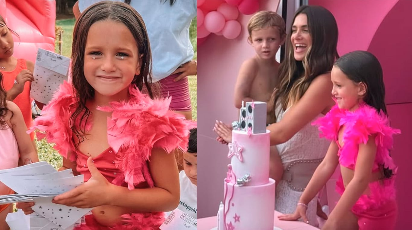 Camila Homs se inspiró en Emilia Mernes para organizarle el cumpleaños a su hija Francesca