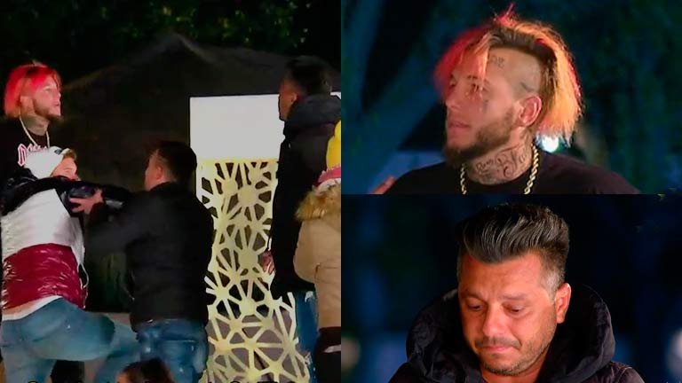 El tenso cruce de Alex Caniggia y Chanchi Estévez que casi termina a las manos en El hotel de los famosos