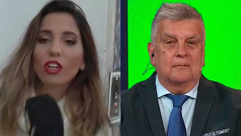 Cinthia Fernández le hizo un corte de manga a Luis Ventura ante una eventual entrevista