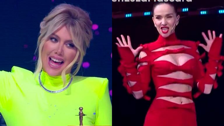 El estridente look de Wanda Nara que impactó a Natalia Oreiro