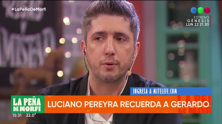 La emoción de Luciano Pereyra al recordar a Gerardo Rozín en La Peña de Morfi