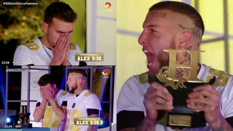 Alex Caniggia le ganó a Martín Salwe y es el gran campeón de El Hotel de los Famosos