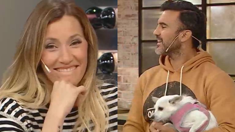 Fabián Cubero sorprendió a Mica Viciconte televisión con un chiste y sus gestos fueron furor