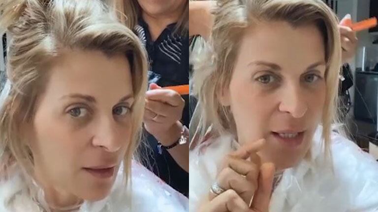 Eugenia Tobal se cambió el look y mostró el proceso