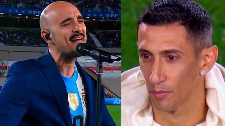 Abel Pintos sufrió un tremendo percance en su homenaje a Ángel Di María: “¡Me jodés!”