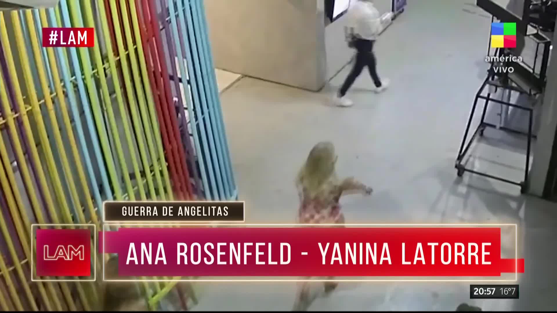 ¡Todo mal! Las imágenes del tenso cruce de Yanina Latorre y Ana Rosenfeld en los pasillos de América tras su discusión en LAM