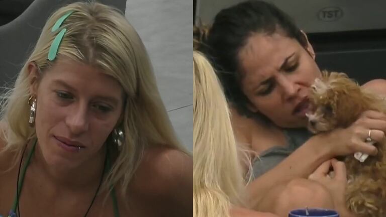 Romina y un palito a Camila utilizando como excusa a uno de los perritos que entro a Gran Hermano: "No te vamos a invitar a nuestra casa porque comés mucho"