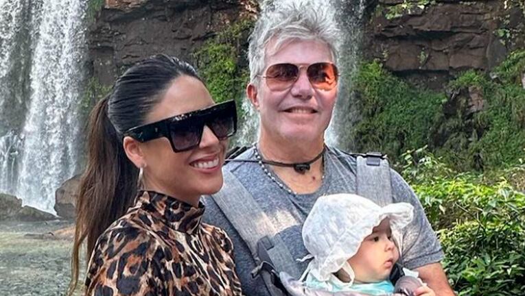 Las mejores fotos de Barby Franco y Fernando Burlando con Sarah de vacaciones en Cataratas del Iguazú