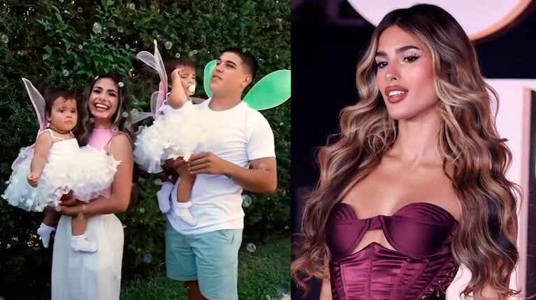 Daniela Celis mostró el regalo que Julieta Poggio les hizo a sus gemelas con Thiago Medina