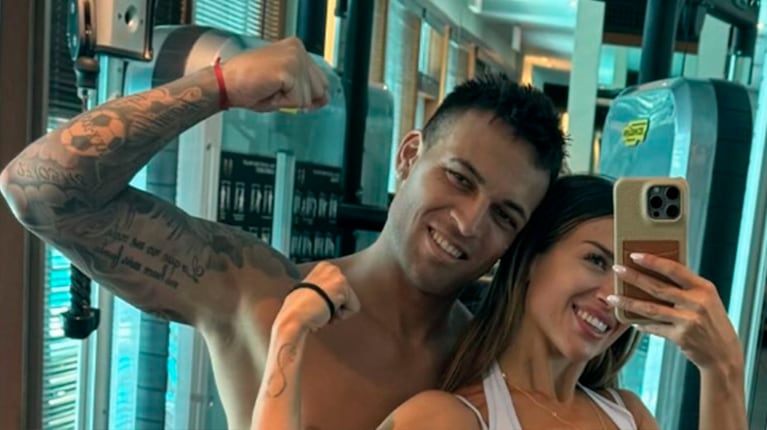 Así quedó Lautaro Martínez tras haber hecho la intensa rutina de gym de Agustina Gandolfo: el video